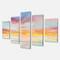Designart - Pastel Pink And Blue Clouds - Traditional Premium Canvas Wall Art